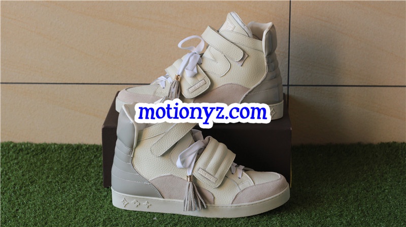 Brand Sneaker High Top Cream White